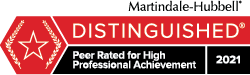 Sharon Krevor-Weisbaum, Martindale-Hubbell, Distinguished - Peer Rated for High Professional Achievement 2021