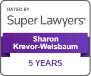 rated by Super Lawyers, Sharon Krevor-Weisbaum, 5 years