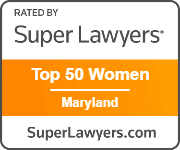 Rated by super lawyers top 50 women Maryland superlawyers.com