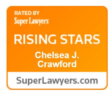 rated by superlawyers, rising stars, Chelsea J. Crawford, superlawers.com
