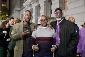 Alfred Chestnut, Andrew Stewart, and Ransom Watkins, free at the age of 52.