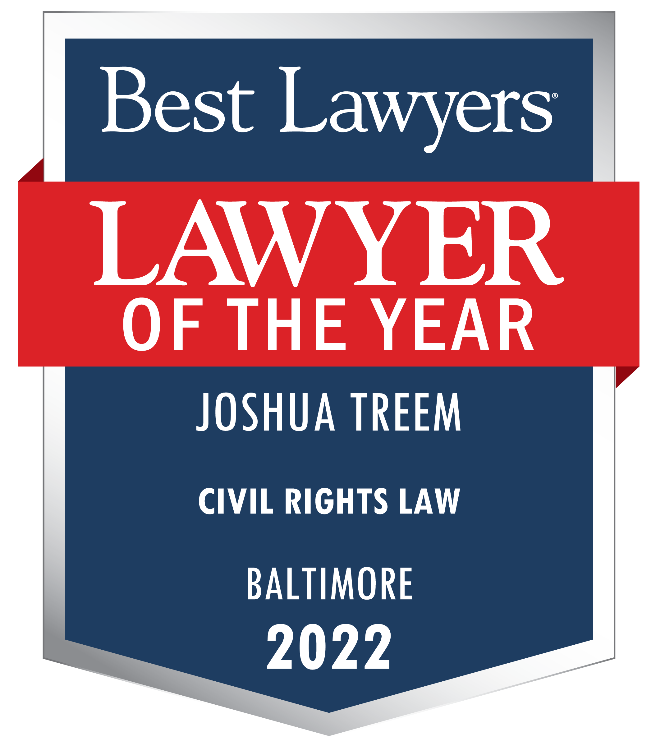 Best Lawyers Lawyer of the Year, Joshua Treem, Civil Rights Law, Baltimore, 2022