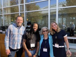 Sharon Krevor-Weisbaum with colleagues at Happy Hour