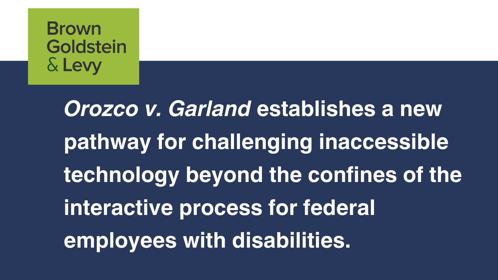 How Orozco V. Garland Challenges Inaccessible Technology – Technologist