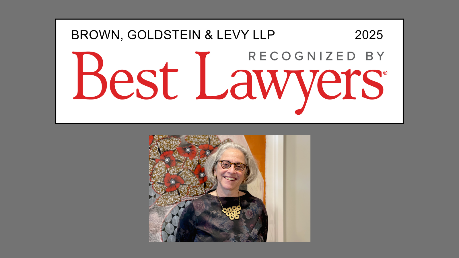 Sharon Krevor-Weisbaum recognized in the 2025 Best Lawyers in America Guide, named in four categories for the eighth year in a row. – Technologist