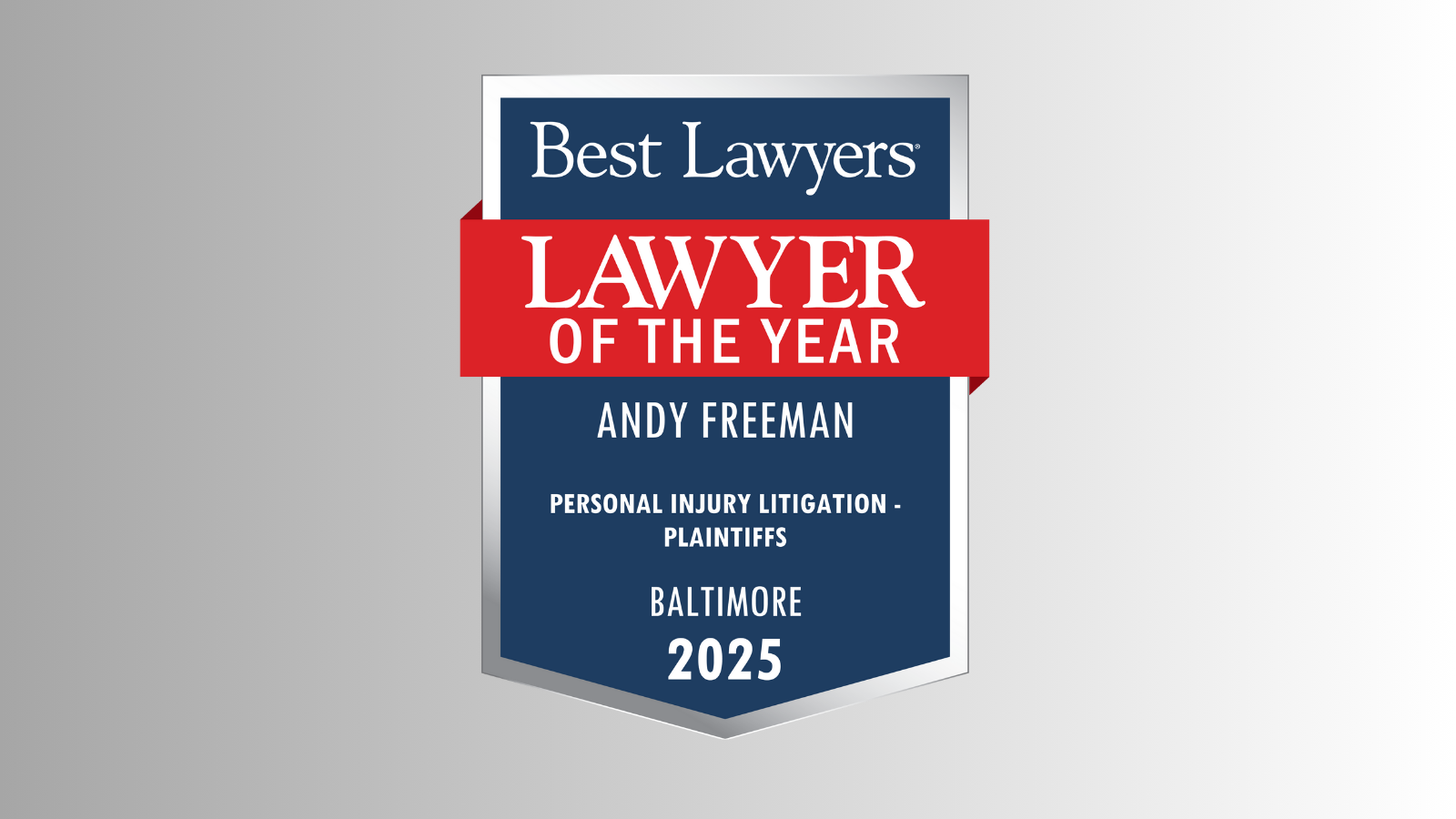 Andy Freeman named Lawyer of the Year for Mass Tort Litigation and Personal Injury Litigation in The Best Lawyers in America’s guide for 2025. – Technologist