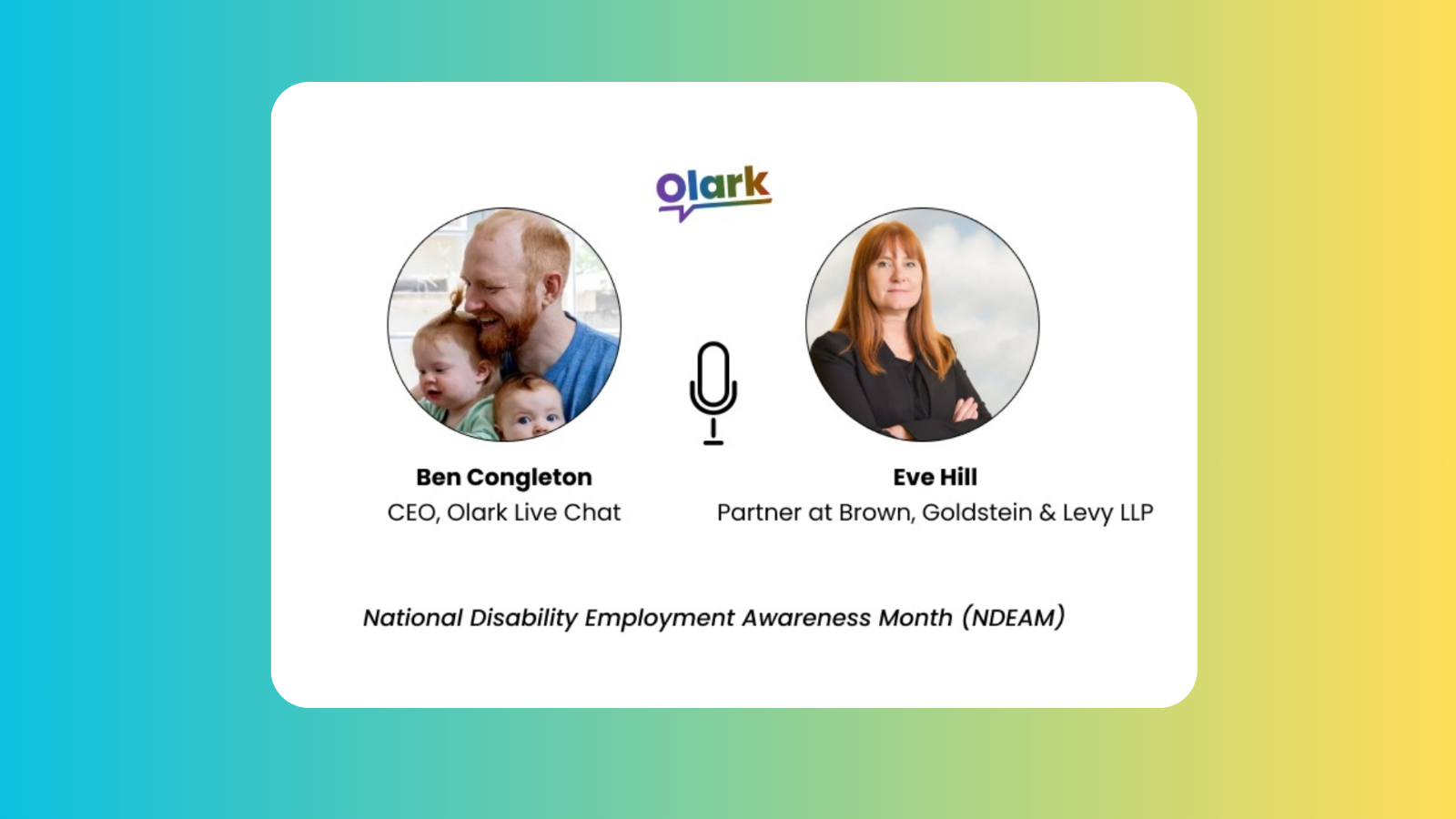 Eve Hill discusses the importance of good jobs for all, and how accessibility compliance, artificial intelligence, and remote work play a role in the landscape of the workforce for people with disabilities in a podcast with Olark. – Technologist