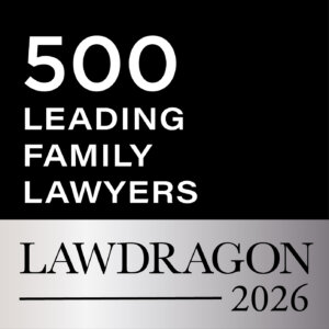 LAWDRAGON 2026 logo for "500 Leading Family Lawyers" 