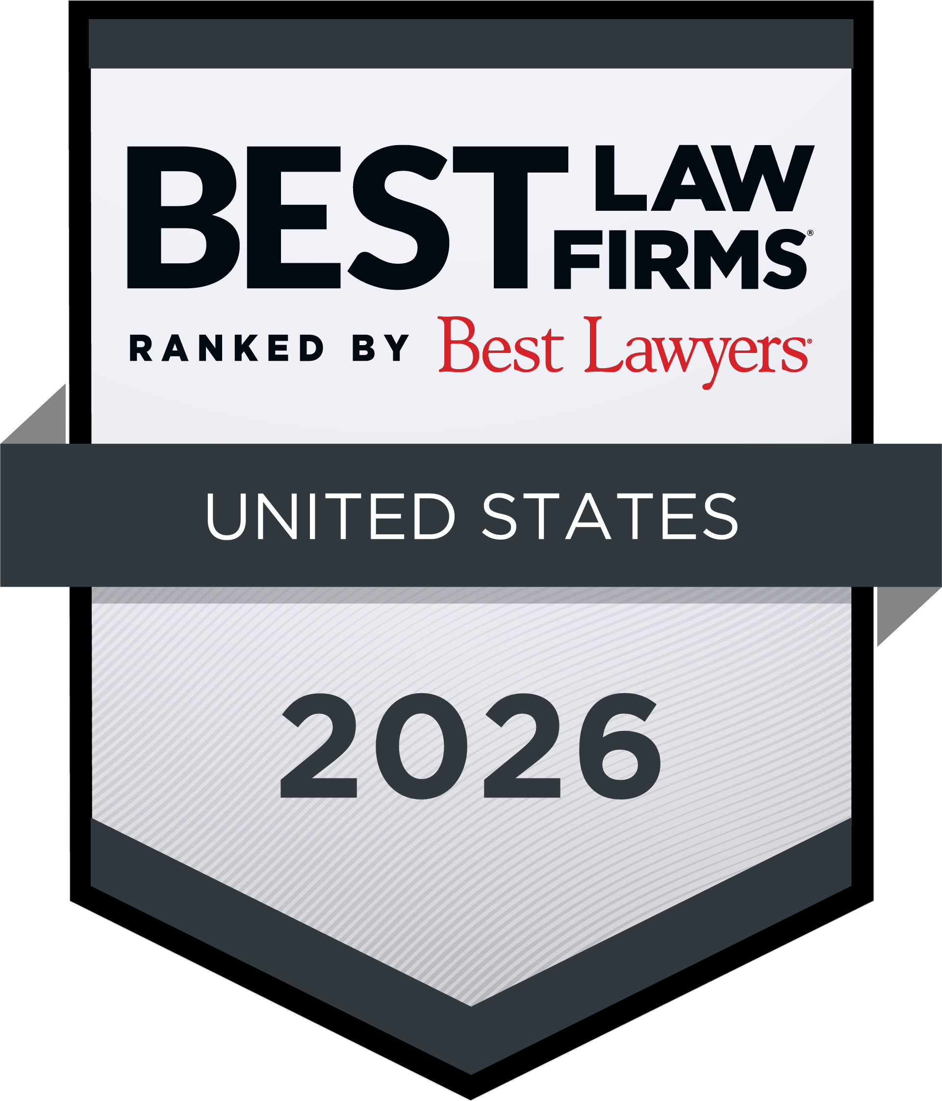 Best Law Firms Badge Presented by Best Lawyers United States 2026